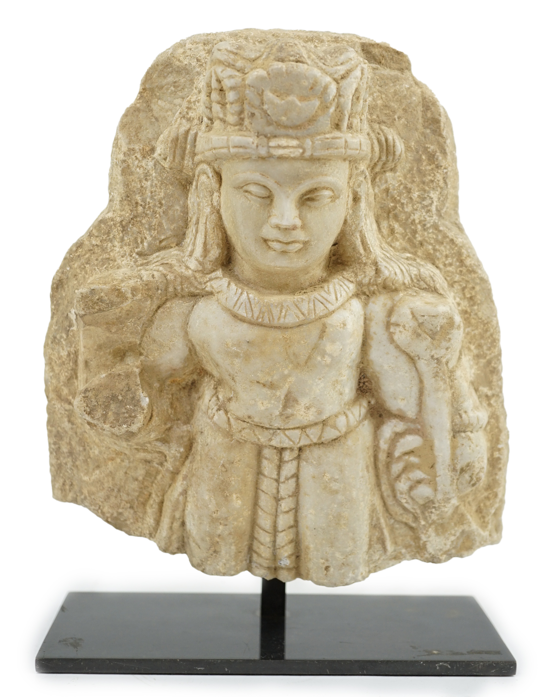 A white marble stele of a Bodhisattva, North West India, Hindu Shahi period, 9th/10th century A.D.